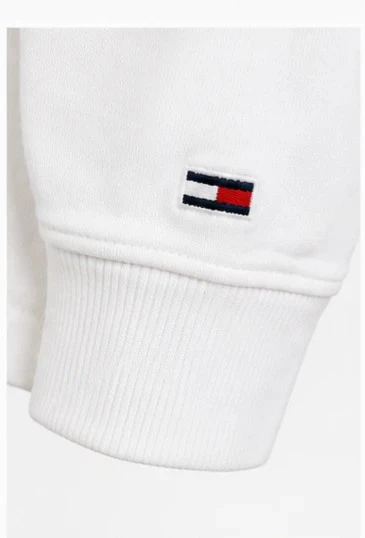 Witte nieuwe Tommy Jeans-sweater met label T.L – Origineel geborduurd logo – photo 4